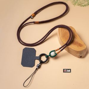 [Phong cách cổ điển thời trang] Dây đeo điện thoại điện thoại di động dây cổ lưng điện thoại di động dây thừng điện thoại di động dệt tay chống mất Dây Xích Kẹp đeo chéo dài Độ dài có thể điều chỉnh bền