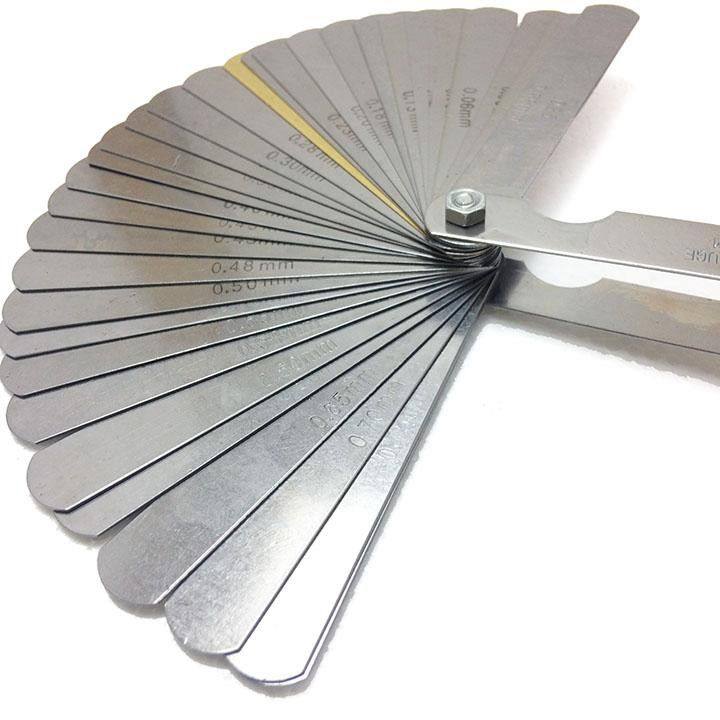 Thước căn lá 32 miếng đo độ dày khe hở từ 0.04-88mm - Chất liệu inox không gỉ bv