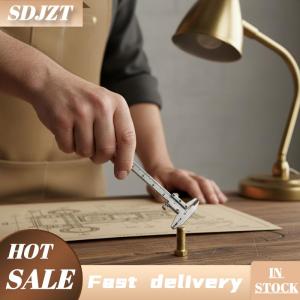 SDJZT Portable Mini Jewelry Measuring Metal Ruler & Mini Vernier Caliper Keychain - DIY Tools For Precise Measurements