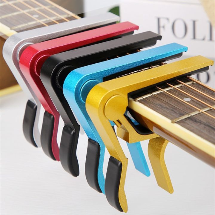 Guitar Capo for Acoustic and Electric Guitars Single Handed Capos Black