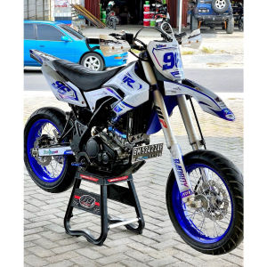 Decal Sticker Yamaha WR155 - Dekal Stiker WR155 Desain Kekinian Full Body Free Custom