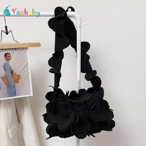 Túi đeo vai nữ nút thắt nơ túi đựng tài liệu màu trơn da PU khí chất tinh tế món quà sinh nhật mua sắm chuyến đi tiệc