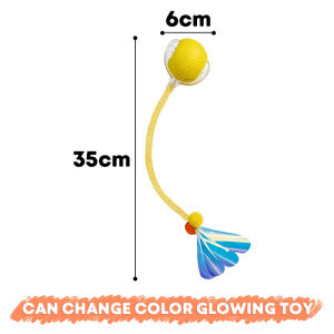 Cat Dog Toy Interactive Smart Ball with USB Charging Automatic Rolling for Indoor Pets