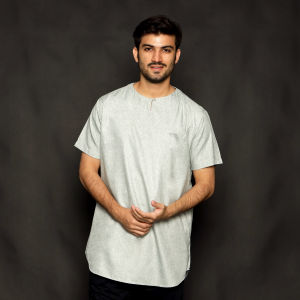 Casella Baju Koko Kurta Pria Lengan Pendek Two Tone | Muslim Daily Wear Umar