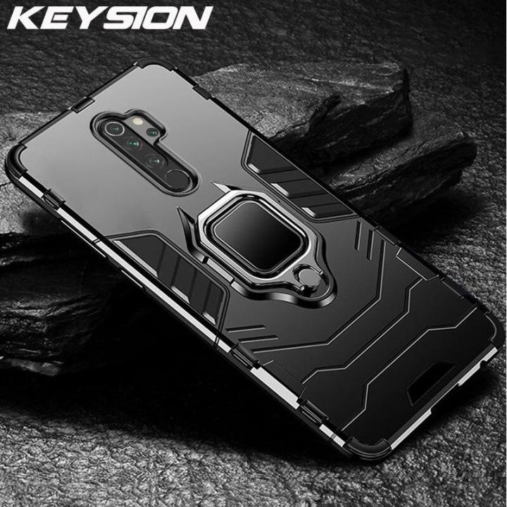 KEYSION Shockproof Case For Redmi Note Pro 7A Pro K20 Magnetic Phone  Back Cover for Xiaomi Mi 9T Pro Mi SE A2 A3 Mi