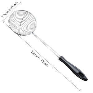 Stainless Steel Strainer Skimmer Spoon Hot Pot Strainer Scoop Powder Spoon Residue Mesh Strainer