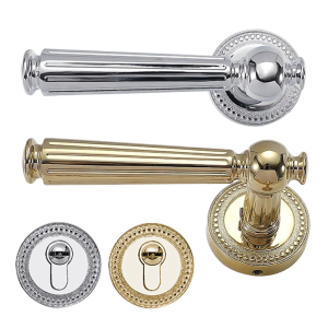 Elegant Vintage Door Handle With Lock and Key Portable Accessory for Bedroom and Bathroom Security Daily Casual Use