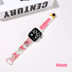 Mamibayi Jam Tangan Anak Digital Sanrio Kids Watch Jam Tangan Pachacco Kuromi Melody Cinnamoroll Hellokitty Pudding