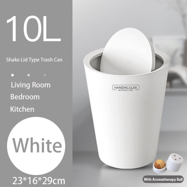 COD 10L Waste Bin bedroom Trash Can kitchen Ashcan Tabletop Trashbox For Desk living room Trash