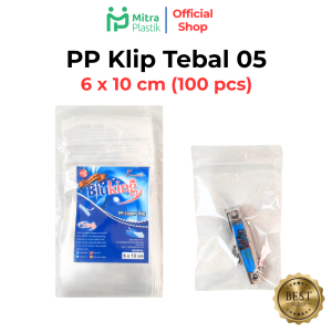 Plastik PP Klip 6x10 Tebal 50 Micron Kemasan Snack BluKing Zip Lock Zipper 6 x 10 Bungkus Keripik Kacang Cemilan Basreng