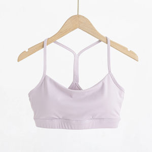 Womens Y-Shaped Sports Vest Halterneck Top - Breathable Workout Bra for Running Yoga Pilates Fitness Gym Summer Athletic Tank