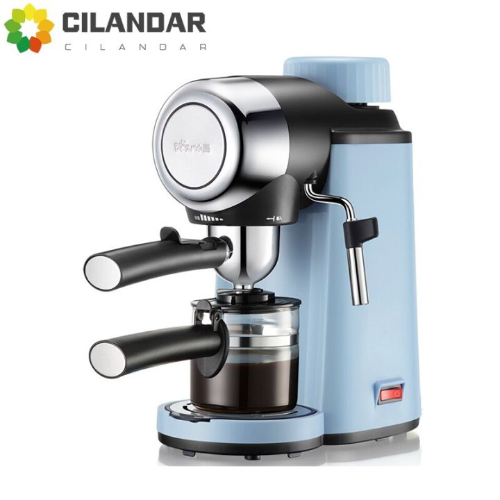 Italian Espresso Coffee Machine SemiAutomatic Coffee Maker Moka Milk