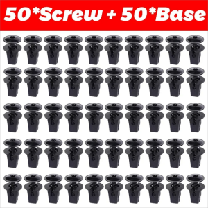 สกรูฝาปิดเครื่องยนต์หัวเข็มขัดกันชนรถ100ชิ้นตัวยึด Torx สำหรับ VW สำหรับอุปกรณ์รถ Audi ล้อเครื่องป้องกันภัยกระเซ็น