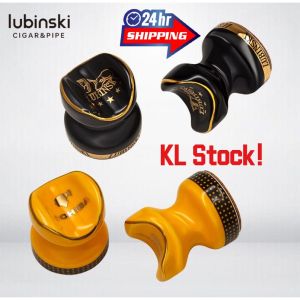 LUBINSKI Pocket Portable Ceramic Travel Rest  Custom Ashtray Holder Stand