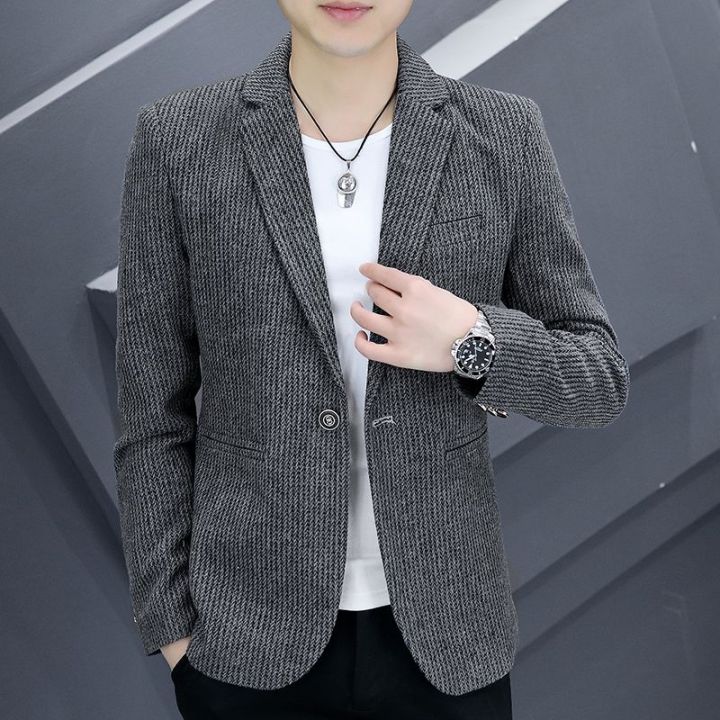 Hàn Quốc nam Áo khoác Áo vest dáng ôm đẹp cá tính áo khoác thường ngày ...