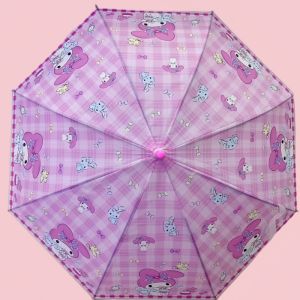 Kids Umbrella J-type Boy and Girl umbrella Cartoon for Kindergarten Primary School Student