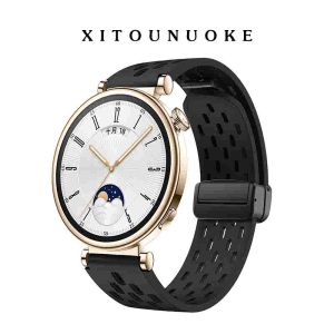 22mm 20mm Magnetic Silicone Strap For Huawei GT5 46mm 4 Pro 48mm Breathable Sport Wristband Correa For Huawei Ultimate GTRunner / Honor Watch 4Pro Band