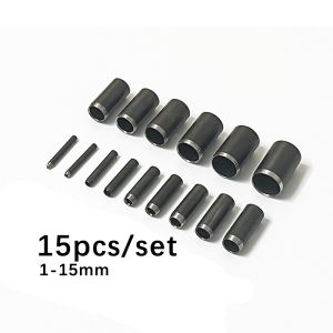 15pcs/set Round Hole Puncher Hollow Punch 1-15mm Leather Craft Punching Tools Kit