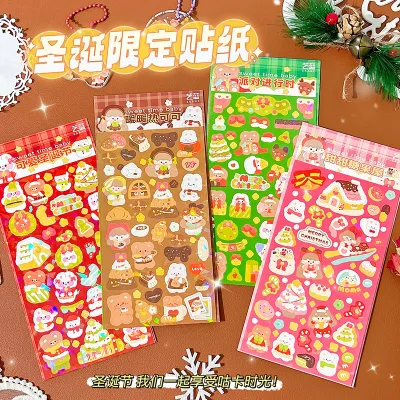 100/60/50 Sheets Various Cartoon Shiny Stickers Set Student Decorative DIY Material Stickers