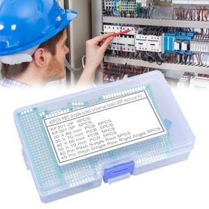 บอร์ดต้นแบบ PCB สองด้านชุดบอร์ดเกม PCB 40ชิ้นสำหรับการบัดกรีและโครงการอิเล็กทรอนิกส์แผ่นกลมใช้งานง่าย