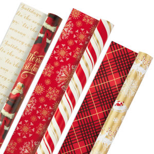 JDL CHRISTMAS GIFT WRAPPERs COATED AND GLOSSY PAPER SHIP WITH RANDOM DESIGN (SOLD PER 102550 PCS)