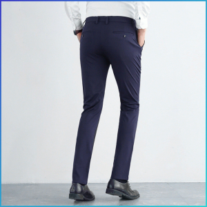 กางเกงลำลอง Mens slim ice silk pants