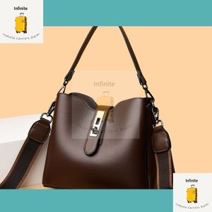 Water bucket bag practical bag crossbody bag high-end womens bag one shoulder soft leather water bucket bag