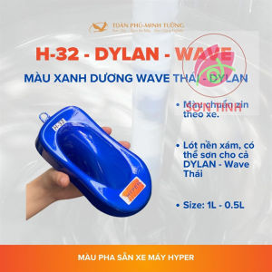 Sơn xe máy HYPER màu xanh dương Wave Thái 2020 1K (Code: H-32)