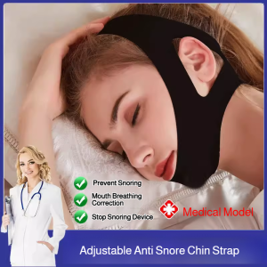 Anti Snoring Chin Strap Adjustable Prevent Snoring Belt Chin Support Strap Stop Snoring Bandage Snore Stopper Better Sleep Correct Mouth Breathing止鼾带