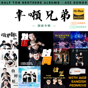 [432首] USB Pendrive Music 音乐USB 半吨兄弟国语专辑 mp3 超高音质 16gb 流畅播放 Half Ton Brothers Songs 车载音乐
