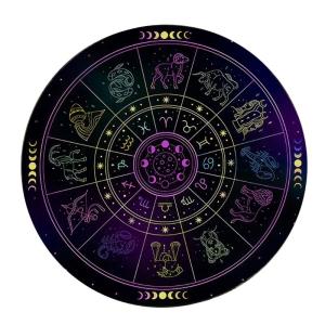 Cao su Chiêm Tinh con lắc Mat healings đá năng lượng Máy phát điện bàn thờ tarots thẻ Pad dowsing con lắc lễ mat