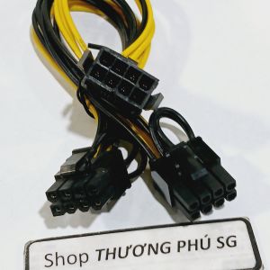 Cáp chia nguồn 8 Pin 1 ra 2 / 8 Pin ra 6 Pin (2 đầu 6 Pin) / Nối dài nguồn 8 Pin / Dài 20Cm