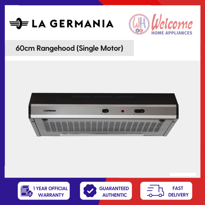 La Germania 60cm Range Hood N7601SB (Single Motor) Lazada PH