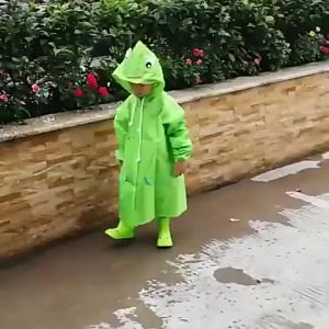 Children Cartoon Raincoat Kids Raincoat Cute Animal Funny Raining Waterproof Cover Suitable For 3-8
