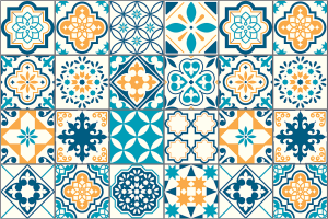 Dán bếp GẠCH BÔNG CỔ ĐIỂN ( 60x40 ) cm - Tổng hợp mẫu -  THUTHAODECOR
