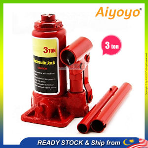 3 Ton Heavy Duty Hydraulic Lifting Bottle Jack Floor Jack Car Vehicle Truck Repairing Hand Tool Car Van SUV Workshop Repair Work Tyre