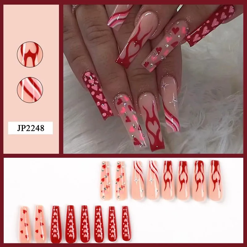 24pcs Short Coffin-shaped Simple Pink Glitter False Nails Set, Suitable For  Parties, Dancing, Dating, Daily Wear