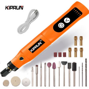 Kiprun Mini Máy khoan không dây dụng cụ điện dụng cụ xoay chạy điện 5 tốc độ 3.7V Máy khoan máy mài Phụ Kiện Mài Set Bút khắc không dây đối với trang sức thủy tinh gỗ