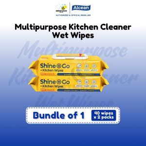 Alcean Multipurpose Kitchen Cleaner Wet Wipes 40 Wipes/Pack (Bundle of 1)