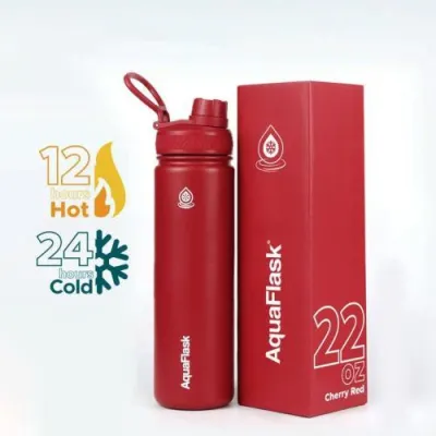 AquaFlask (40oz) Wide mouth w/ flip cap Vacuum Insulated Stainless Steel Drinking Water Bottle