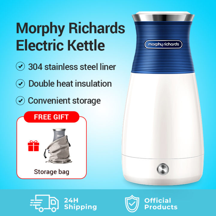 Morphy Richards Portable Electric Kettle 400ml Travel Kettle Universal Voltage Double Keep Warm MR6080 MR6090 Lazada