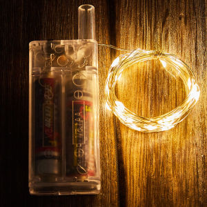 ไฟราวแอลอีดีลวดทองแดง3เมตรพวงมาลัยนางฟ้าโคมไฟพลังงานแบตเตอรี่ปาร์ตี้วันหยุดงานแต่งงานคริสต์มาสตกแต่งบ้าน