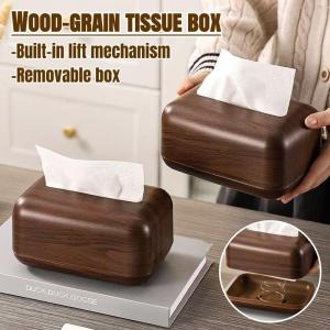 Automatic Tissue Box Tissue Dispenser Spring Loaded Tissue Holder Office Home Kitchen Toilet Bracket Organizer for Living Room