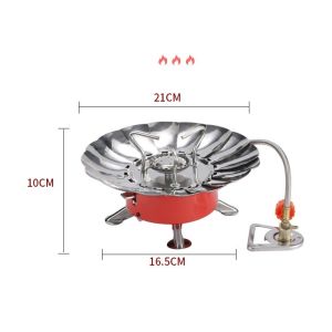 Bếp gas mini gấp gọn du lịch dã ngoại CÓ CHẮN GIÓ và dây dẫn nhỏ gọn dễ dàng mang theo bên người [ LOẠI CAO CẤP CÓ DÂY NỐI 2025]