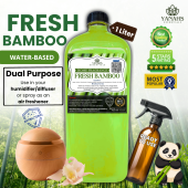 FRESH BAMBOO Scent 1L Water Based Essential Oil for Humidifier Air Freshener Linen Spray and Revitalizer
