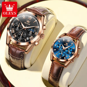 OLVES คู่นาฬิกาสำหรับแฟนและแฟน2022หรูหรากันน้ำมัลติฟังก์ชั่หน้าปัดคู่นาฬิกา100% เดิมนำเข้าควอตซ์เคลื่อนไหวกระจกแซฟไฟร์กระจกหน้าปัดนาฬิกาคู่สำหรับผู้ชายและผู้หญิง-ของขวัญที่ดีที่สุดให้กับคนรัก