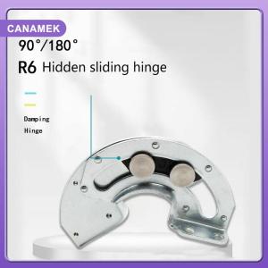 【CANAMEK】 2 PCS Hidden 90 Degree Hinge Industrial Equipment Cabinet Door Sliding Limit Hinge Fixed Bisagras Furniture Hardware