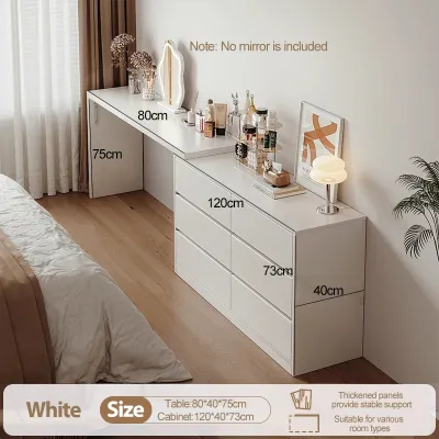 Dressing Table Bedroom Modern Minimalist Desk Drawer Integrated Net Red Light Luxury Dressing Table