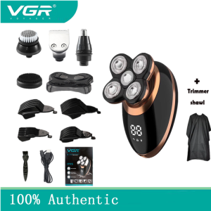 VGR V316 Shaver 5 in 1 Electric Shaver Floating USB Rechargeable Washable Mens Shaver Personal Care Appliances Electric Shaver