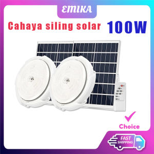 Household solar lamp ceiling living room aisle chandeliers outdoor photovoltaic sensing remote control light